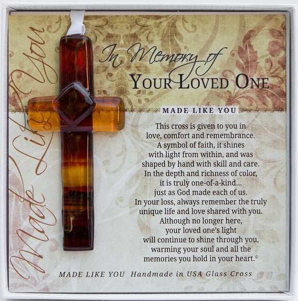 Made Like You Handmade Memorial Gift Glass Cross