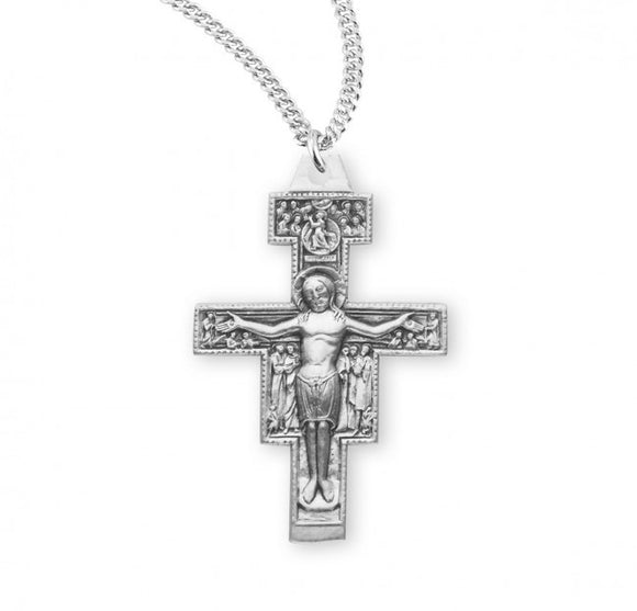 SS San Damiano Large Crucifix Necklace