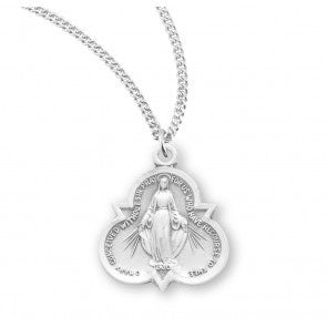 SS Trinity Miraculous Medal Necklace