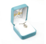 Miraculous Medal SS .6" Heart Pendant Necklace 18" Chain