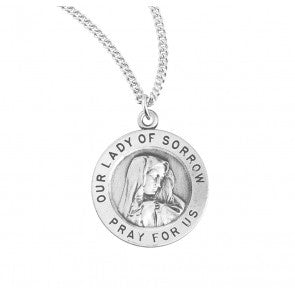 OLO Sorrow SS Round Medal Necklace