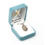 St Anthony SS .9" Small Oval Necklace 20" Chain