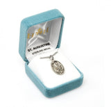 St Augustine SS .9" Small Oval Necklace 20" Chain