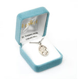 St Thomas More SS .9" Small Oval Medal Necklace 20" Chain