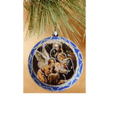 Russian Icon Round Christmas Ornament
