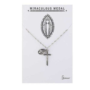 Miraculous Medal & Crucifix Necklace