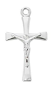 Small SS Maltese Crucifix Necklace
