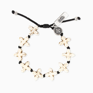 Grounded In Faith White Howlite Bracelet