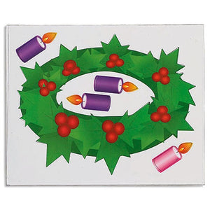 Advent Wreath Magnet Set