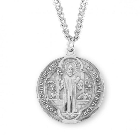 St Benedict SS Large Round Necklace