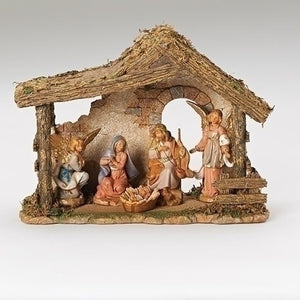 5 Figure Resin Nativity Scene Set