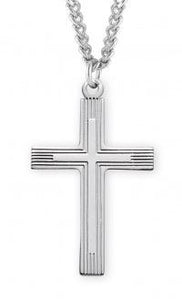 Sterling Silver Cross 24 Inch Chain