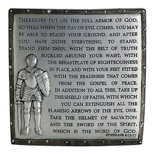 4.75" Armor Of God Desk Plaque