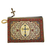 Medium Woven Tapestry Rosary Pouch