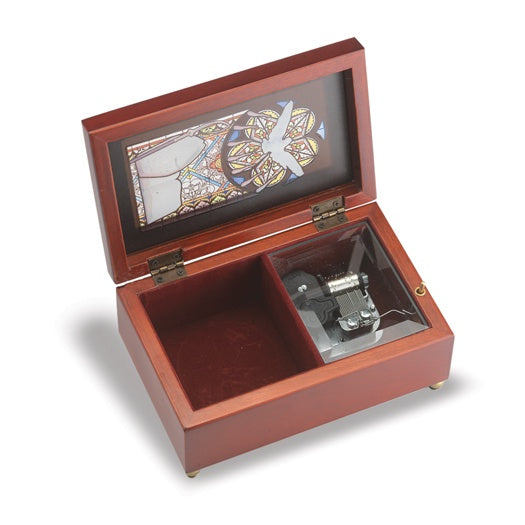 Mahogany Confirmation Music Box