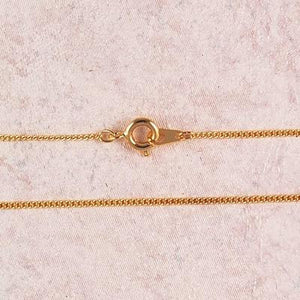 13" Fine Curb Gold Plated Chain