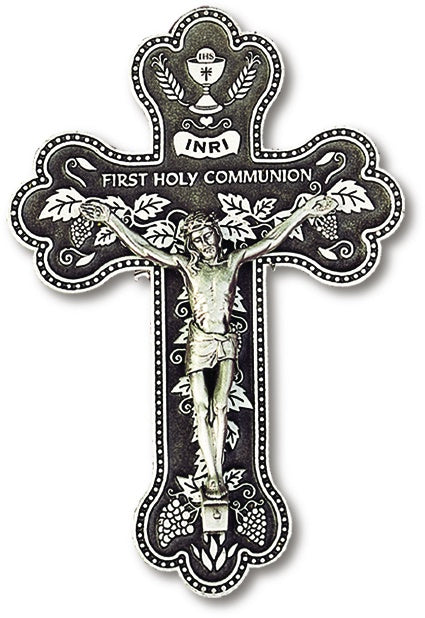 First Holy Communion Crucifix Pewter