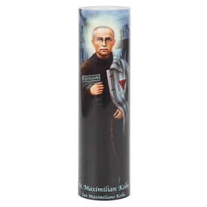 St Maximilian Kolbe LED Flameless Devotional Candle