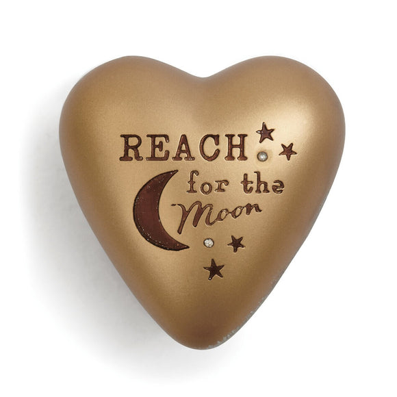 Reach For The Moon Art Heart Token